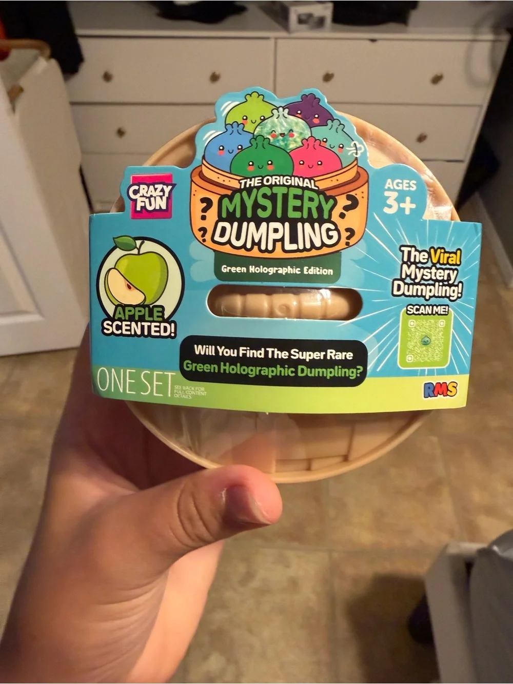 The Original Mystery Dumpling Toy - Green Holographic Edition RMS Sealed